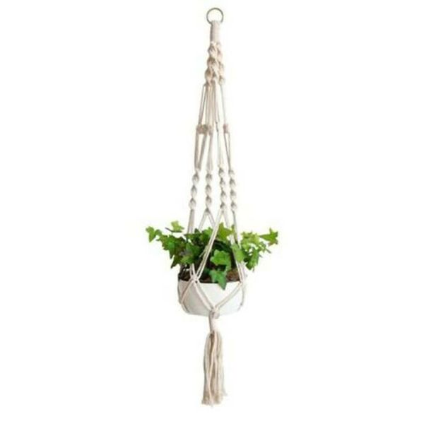 

hanging macrame rope plant flower pots holder planter basket home garden decors other garden supplies