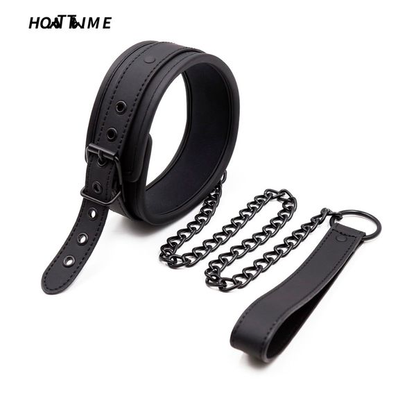 2019new sm de couro neoprene restrição colar casal adulto brinquedo brinquedo esponja balança colar colar fetiche cosplay hot tempo t200410