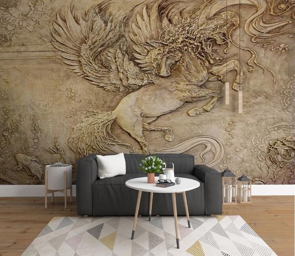 

custom any mural wallpaper 3d three-dimensional relief tianma wallpapers for living room bedroom home mural decoration