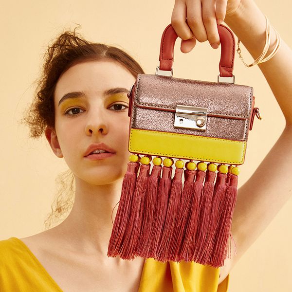 

новый стиль кистями сумка плеча этнический-style saddle bag женская сумочка сумка ручной crossbody сумки для женщин