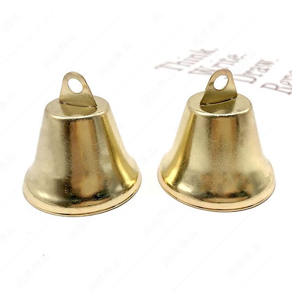 

100 pcs tree decoration vintage christmas bell multipurpose crisp clear hanging pendant 38mm party home crafts diy housebreaking