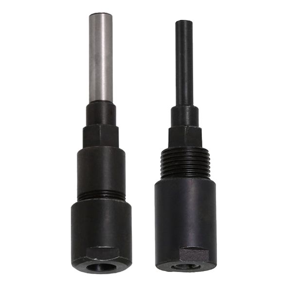 

2 pieces router bit collet extension chuck adapter 6.35mm and 8mm shank