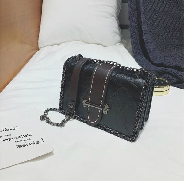 

designer handbags pu leather handbags classsic style women chain bags shoulder flap bag black green cross package bags #b2r2
