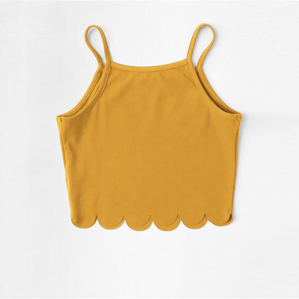 

tank ladies tank summer red tank crop vest woman vacation casual hem crop spaghetti strap solid slim cami top, White