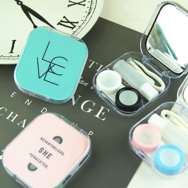 

invisible contact case glasses case diy glasses lenses care box diy box/as709 hippo mirror box