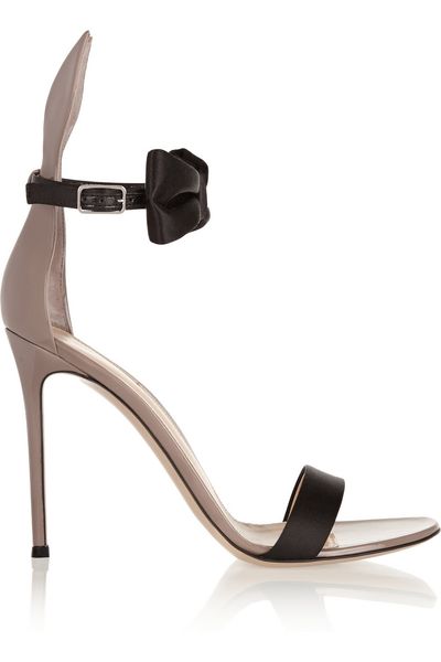 

2018 new fashion shoes bowknot stiletto heel women sandals high heels sandals chic sandalias ankle wrap trendy banquet shoes, Black