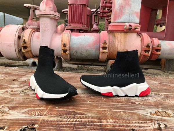 

popular sock shoes designer new triple black white red colorful grey low high women mens casual shoe with box