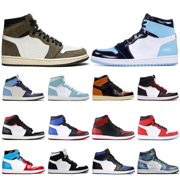 

mens basketball shoes 1s high og obsidian royal toe twist tie dye pine turbo green bloodline 1 men women trainers sports sneaker