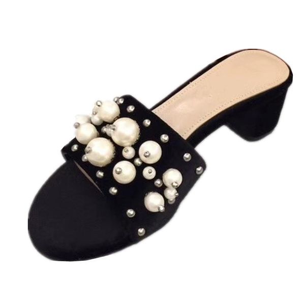 

2019 designer slides designer flip flops for womens superstar fashion luxury designer women slippers, Black