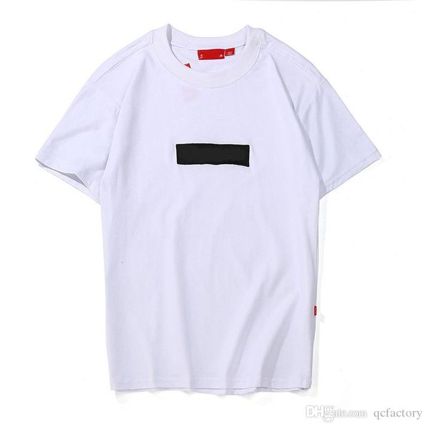 

summer new round neck men and women tshirt19 ss men's women's t-shirt hip-hop casual t-shirts designer box logo black and white s, White;black
