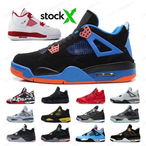 

2020 white red 4 4s bred new fear pack basketball shoes neon cactus jack travis scott thunder wholesale sneakers size 7-13