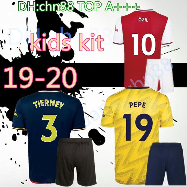 

2019 2020 football arsen david luiz a u b a m e y a n g l soccer jersey 19 20 kids kits tierney camisetas de futbol football shirt soccer, Black
