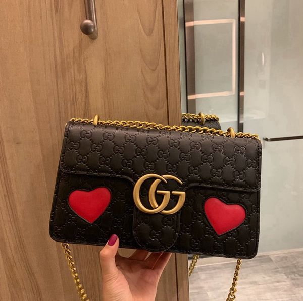 

original leather women messenger shoulder women fashion chain leathe handbag shoulder bag cross body - 0189
