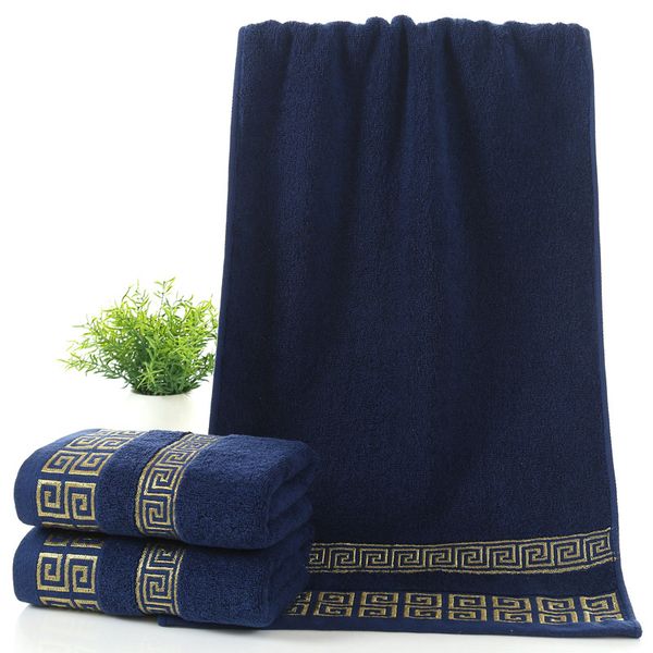 

140x70cm luxury 100% cotton bath towel brand serviette adulte embroidery large beach towels ing