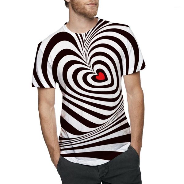 

mens 3d printed fashion tees short sleeved white striped love designer summer tshirt, White;black