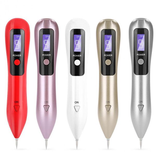 

beauty household 9 level lcd mole removal pen freckle removal machine dark spot remover for face wart tag tattoo remove pen skin care, Black