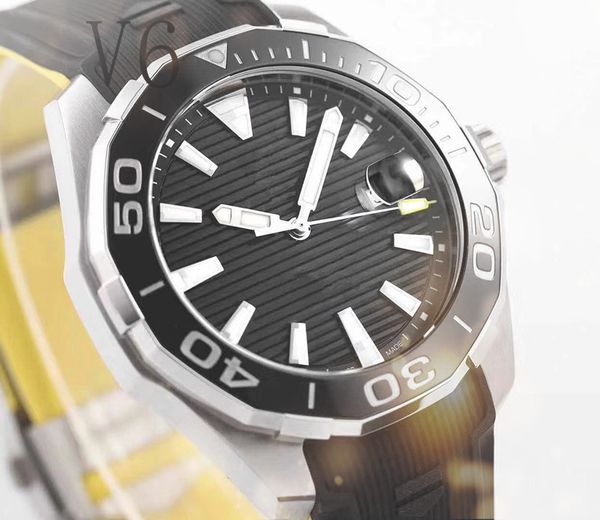 

v6 designer watches titanium pvd case ceramic ring luxury mens watches 43mm montre de luxe fully automatic men reloj de lujo automatic watch, Slivery;brown
