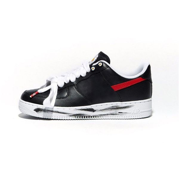 

2019 authentic pmo air peaceminusone forced low 1 para-noise g-dragon black white running shoes mens sneakers aq3692-001 with box