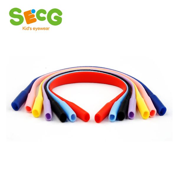 

secg brand glasses holder elastic anti slip silicone strap retainer string rope eyeglasses cord rubber band outdoor sports, Silver