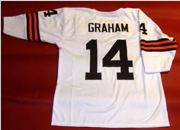 Maglia da calcio personalizzata da uomo, da donna, vintage #14 OTTO GRAHAM CUSTOM 3/4 SLEEVE taglia s-4XL o personalizzata con qualsiasi nome o numero di maglia