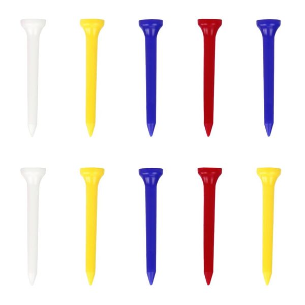 

unbreakable golf tees 0.47inch width golf nails mixed color for various golf clubs stronger than wood tees on-course accessories plgkz