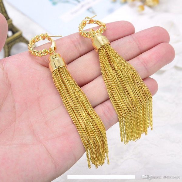 

y luxury earrings tassel earring luxury designer jewelry gold boucle d' oreille studs chandelier long tassel earing