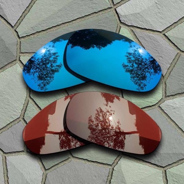 

sky blue&bronze brown sunglasses polarized replacement lenses for juliet