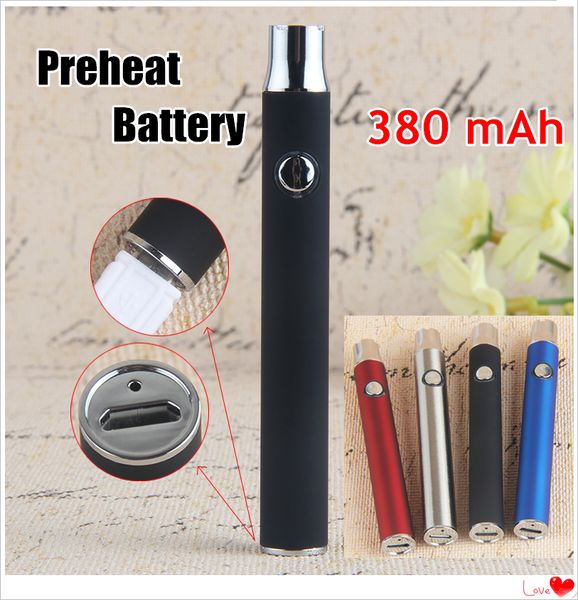 Vorheizen Slim Pen Bottom Charge Micro USB Passthrough 510 Akku 380 mAh Variable Spannung