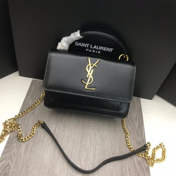 

classic chain shoulder bag for women gold silver chain flip bags real leather crossbody bags for ladies size 19x14x5.5cm