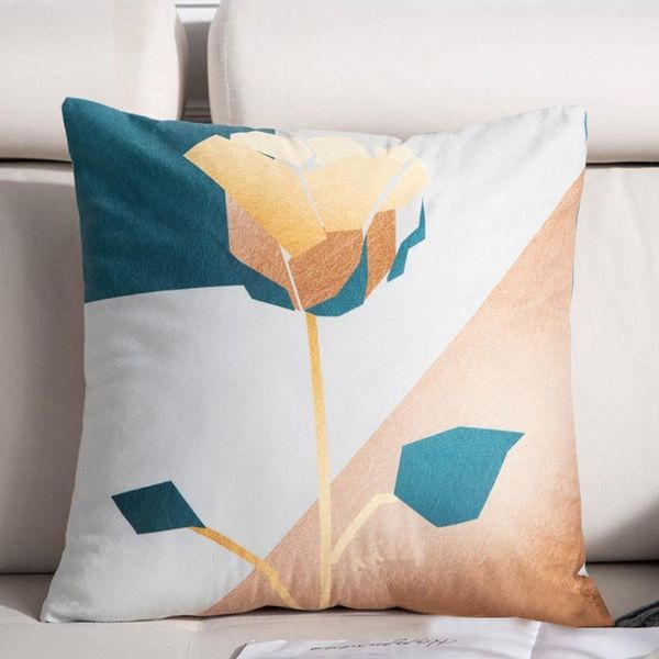 

light style pillow case polyester printed sofa throw cushion home decor mulberry silk pillowcase pillow