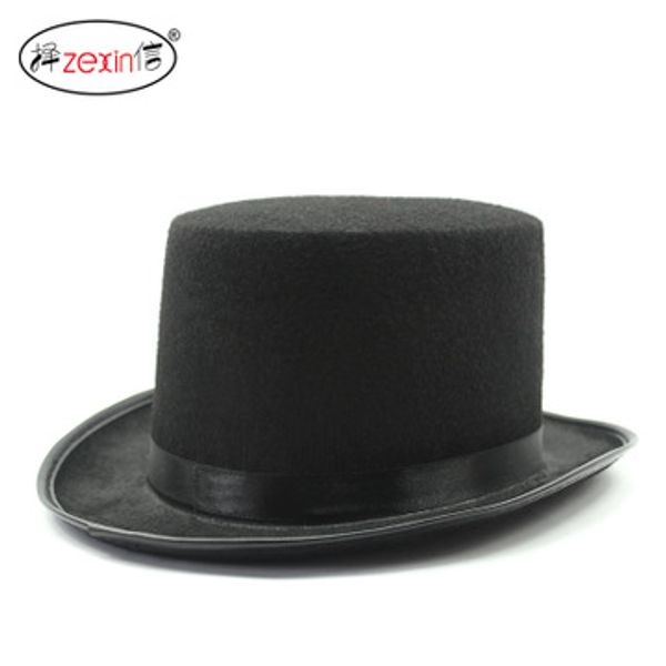

british retro gentleman jazz hat stage magician hat show magic fashion hat