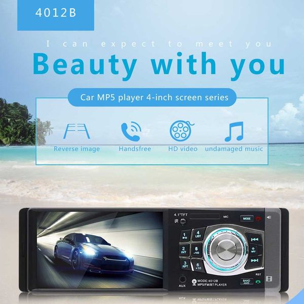 

20% new classic design swm-4012b 4.1 inch 854x480p car mp5/mp3 player fm card u disk bt version 4.0 reversing rear view