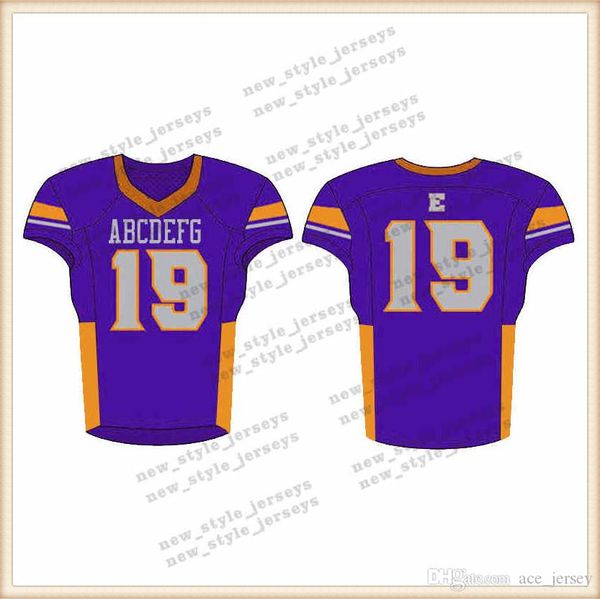 

130Men 2019 Youth Football Jerseys Army Green Wine Red Embroidery Logos Stitched Custom Any name Any number Jerseys