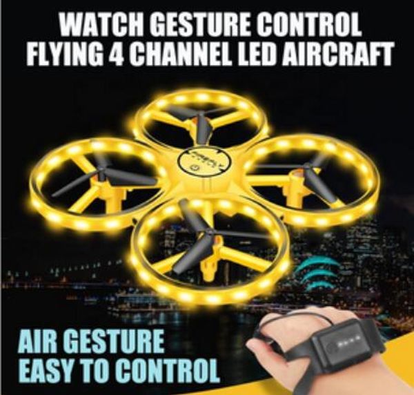 

drone gravity sensor watch remote control drone ufo hands gesture drone infrared obstacle avoidance drones with light 5pcs dhl