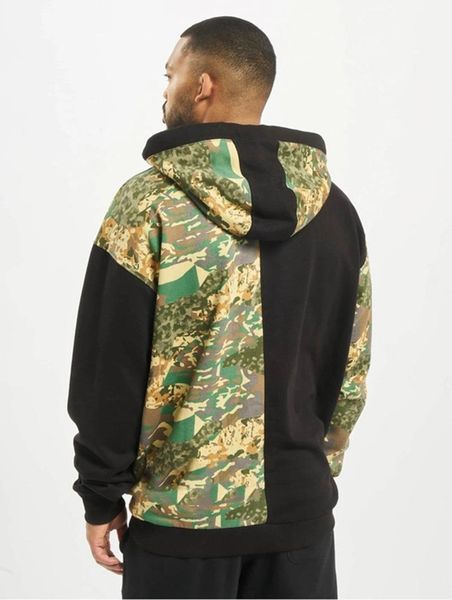 

camouflage print casaual apparel mens sports designer solid color hoodies long sleeve pullover autumn homme clothing, Black