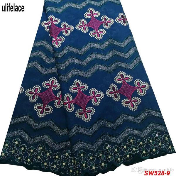 

new coming african swiss voile lace in switzerland stoned nigerian tulle lace fabric for dress swiss cotton lace fabrics sw-528, Black;white