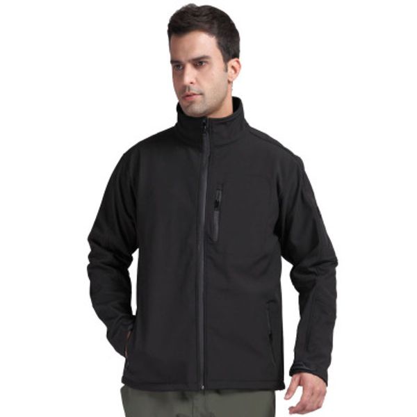 

softshell jacket men windproof in hiking jackets waterproof coat spring 2020 men's sportswear outdoor warm and breathable, Black;brown