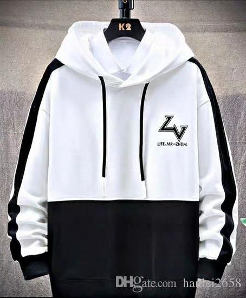 

men's hoodie spring korean style hooded ins loose boys spring and autumn style jacket couples wear spring, Black