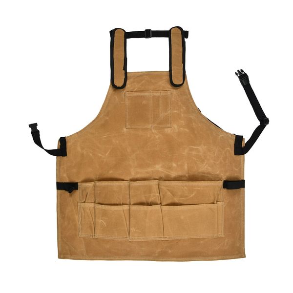 

waxed canvas tool apron