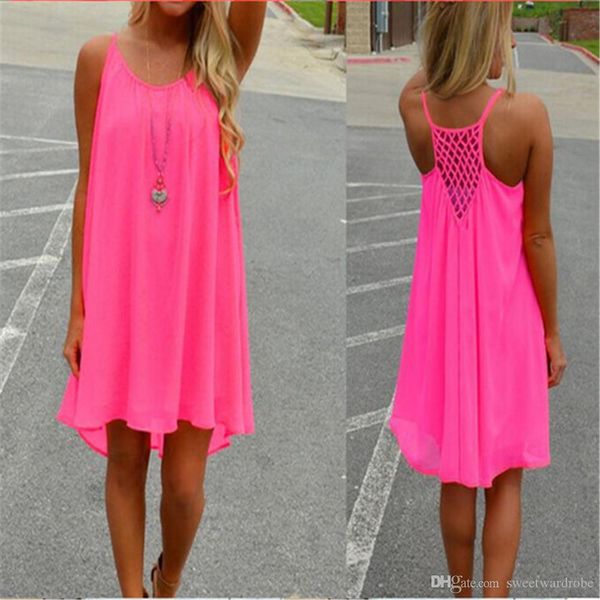 

2019 women beach dress fluorescence chiffon voile dress summer casual style women clothing plus size, Black;gray