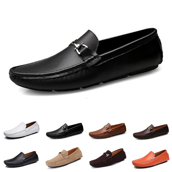 

men casual shoes espadrilles triple black white brown wine red mens leather sneakers outdoor jogging walking color #17