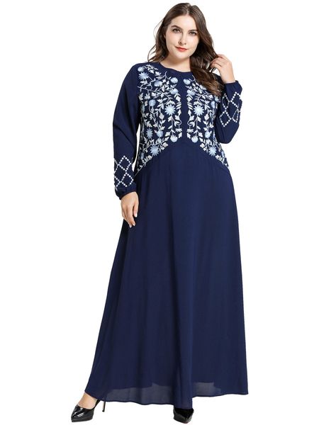 

muslim women9166 fashion arab womens clothing webbing muslim casual big swing dress, Red