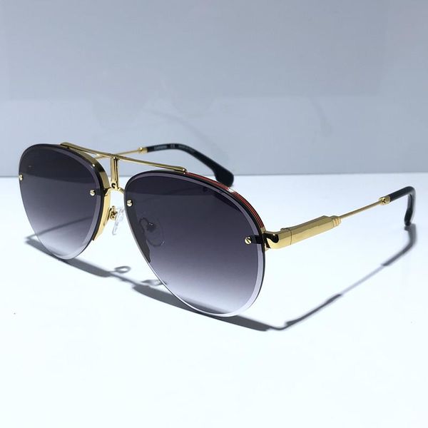 

new designer sunglasses 1008 simple half-rimmed glasses avant-garde style elling eyewear uv400 protection with box, White;black