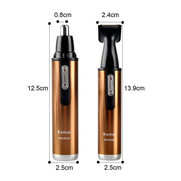 

electric shaver trimmer for nose trimer clipper 2in1 tondeuses pour hommes pour le nez et les oreilles km-6629