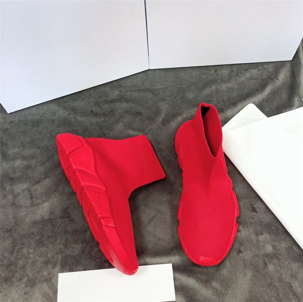 

2019 designer speed trainer fashion luxury men women sock shoes oreo flat mens sport runner sneakers size 35-45, Black