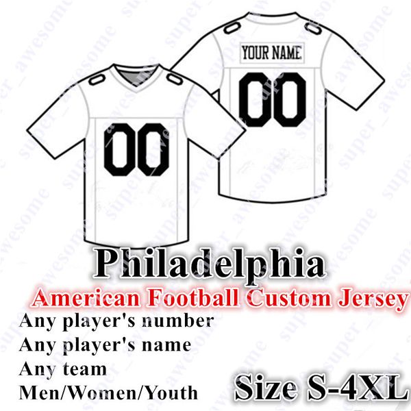 

CUSTOM Philadelphia American Football Jersey 5 McNabb 55 Graham 97 Jackson 24 Howard Size S-4XL Mix Order Men Women Youth Stitched
