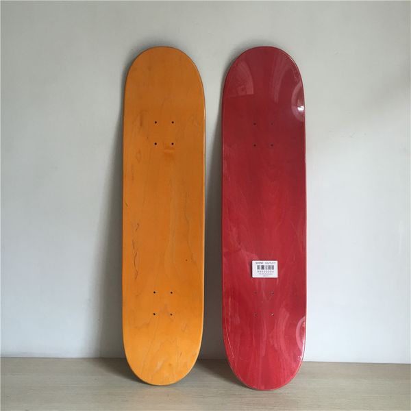 

2015 wholesale 2pcs/lot blank colored skateboard deck canadian maple skate decks red green & black colors available