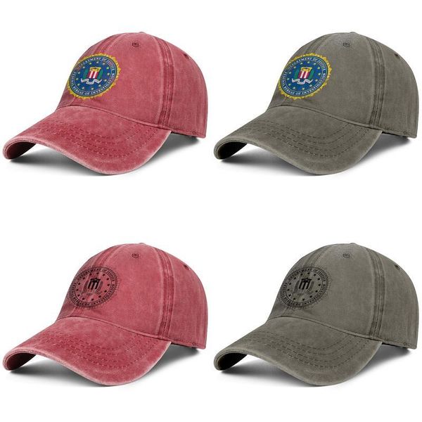 

federal bureau of investigation fbi denim baseball cap golf blank custom stylish hats, Blue;gray