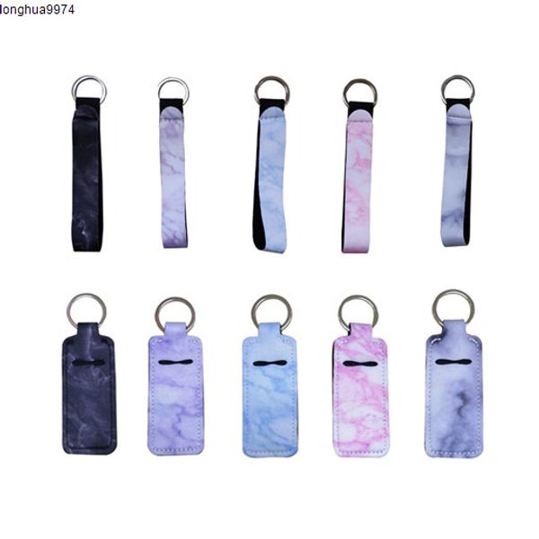 

keychains floral printed key chain wristband neoprene key ring wristlet keychain party favor 11 designs wholesale wy563, Silver