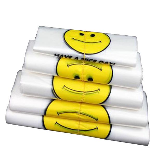 

transparent bags shopping bag supermarket plastic bags with handle food packaging